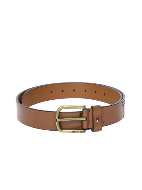 

Tommy Hilfiger Men Tan Solid Leather Belt