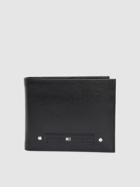 

Tommy Hilfiger Men Black Genuine Leather Two Fold Wallet