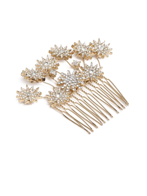 

Accessorize Gold-Toned Embellished Statement Comb Pin