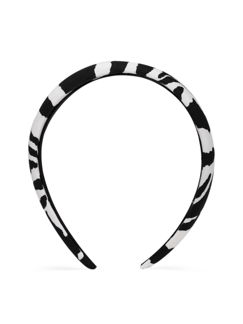 

Accessorize Black And White Zebra Padded Alice Hair band