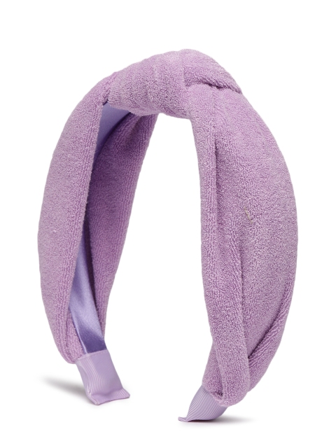 

Accessorize Purple Wide Knot Towelling Hairband