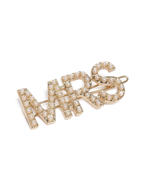 

Accessorize Gold-Toned Mrs Typography Tic Tac Hair Clip