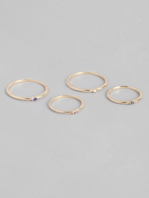 

Accessorize Women Gold-Toned Set of 4 Finger Rings