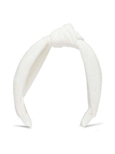 

Accessorize White Towelling Wide Knot Alice Hair Band