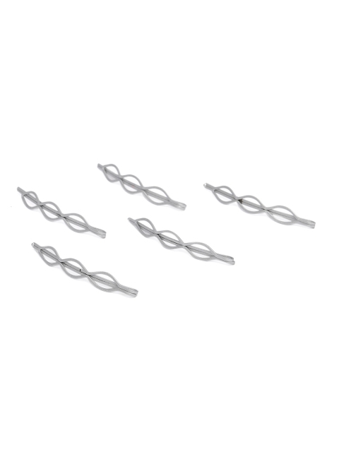 

Accessorize Set of 5 Silver-Toned Bobby Pins