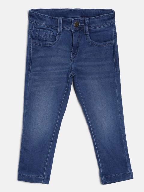 

U.S. Polo Assn. Kids Boys Blue Skinny Fit Mid-Rise Clean Look Stretchable Jeans