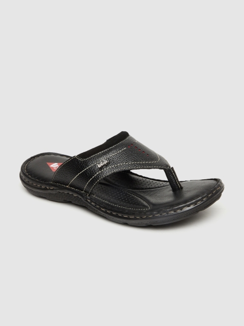 

Lee Cooper Men Black Comfort Leather Sandals