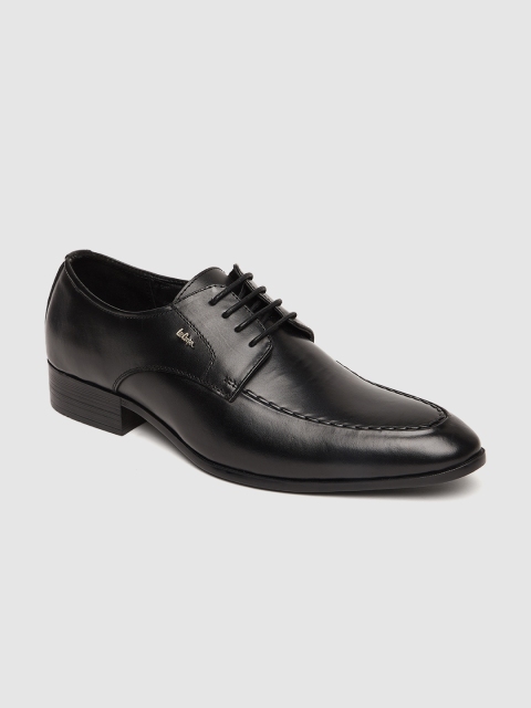 

Lee Cooper Men Black Solid Leather Formal Derbys