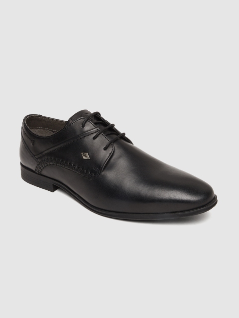 

Lee Cooper Men Black Solid Leather Formal Derbys
