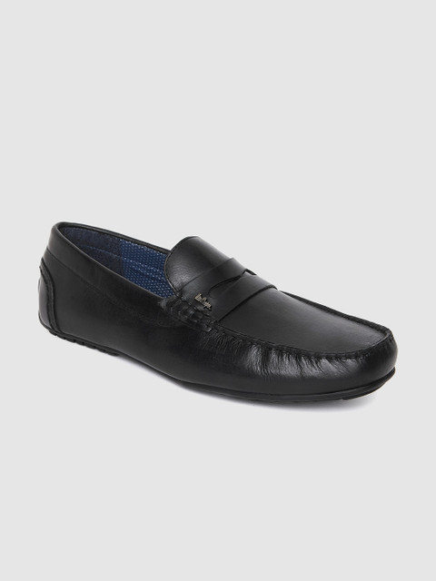 

Lee Cooper Men Black Leather Driving Shoes