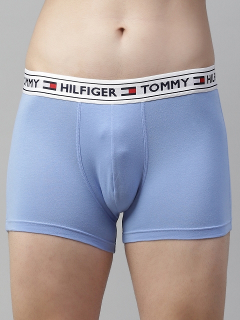 

Tommy Hilfiger Men Blue Solid Trunks P0AB4111