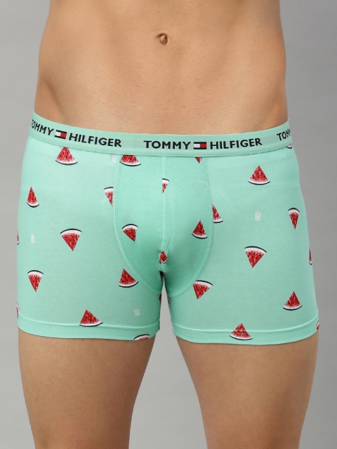 

Tommy Hilfiger Men Sea Green & Red Watermelon Printed Trunks P0AB4142