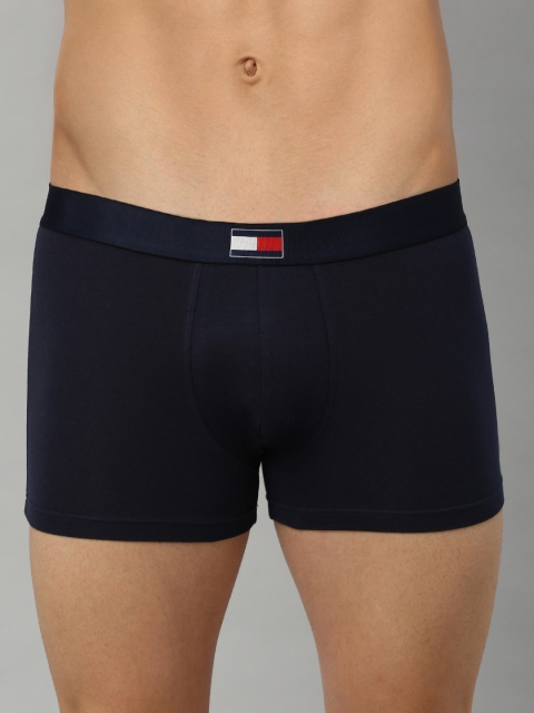 

Tommy Hilfiger Men Navy Blue Solid Trunks P0AB4158