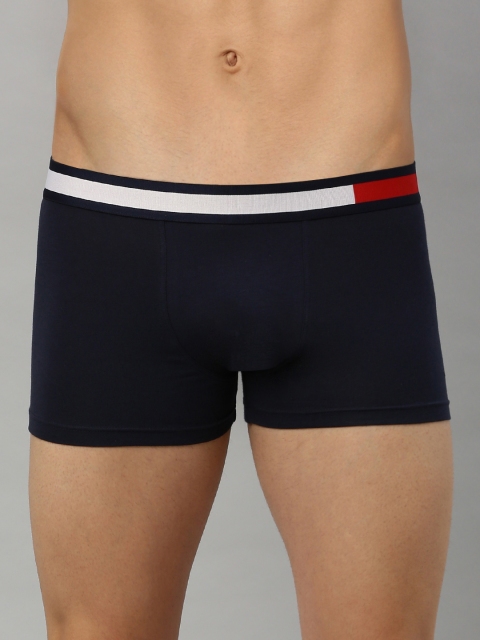 

Tommy Hilfiger Men Navy Blue Solid Trunks P0AB4163