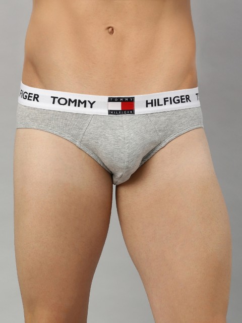 

Tommy Hilfiger Men Grey Melange Solid Briefs P0AB1121