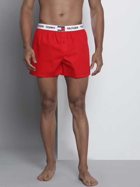

Tommy Hilfiger Men Red Solid Pure Cotton Boxers P0AB2122, Navy blue