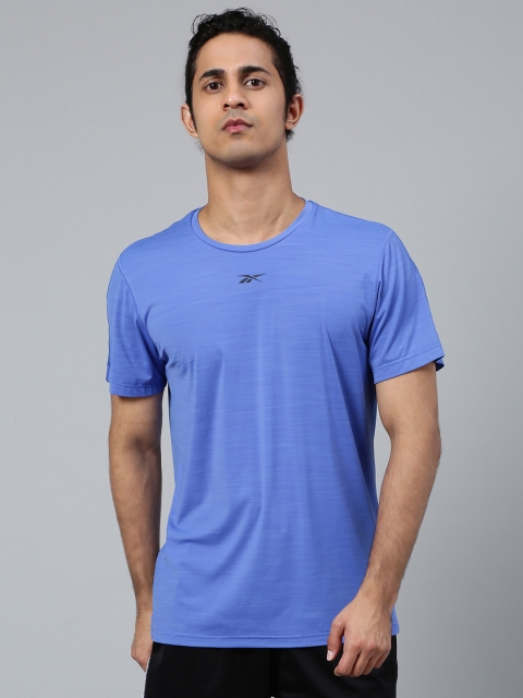 

Reebok Men Blue Solid Training Activchill Move T-Shirt
