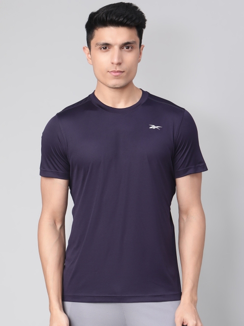 

Reebok Men Navy Blue Solid Foundation Training T-shirt
