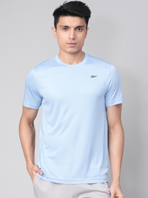 

Reebok Men Blue Solid Foundation Training T-shirt