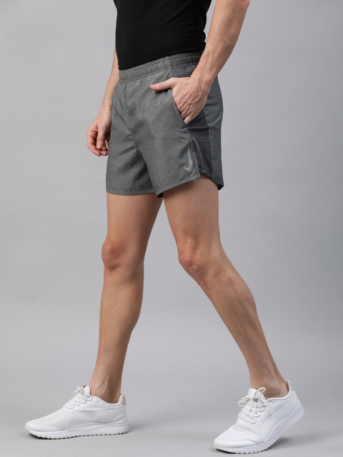 

Nike Men Black Solid Standard Fit CHLLGR 5IN Running Shorts