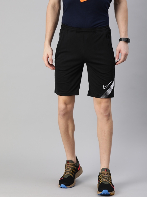 

Nike Men Black Regular Fit AS M ACD M18 Solid Dri-Fit Football Shorts