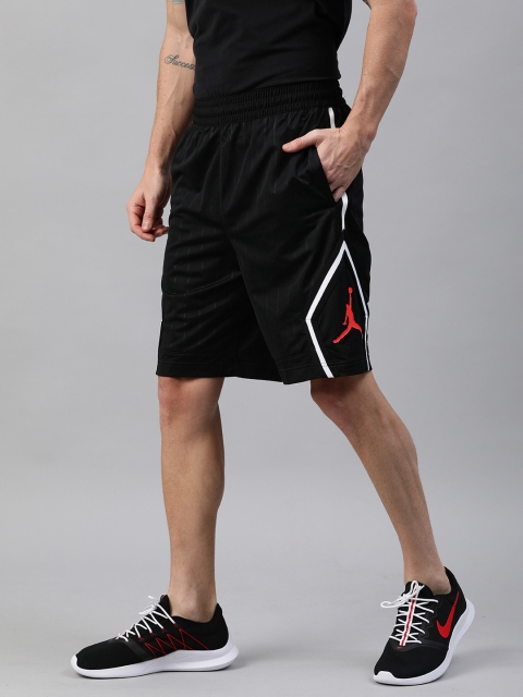 

Nike Men Black Solid Jordan Jumpman Regular Fit Active Sports Shorts