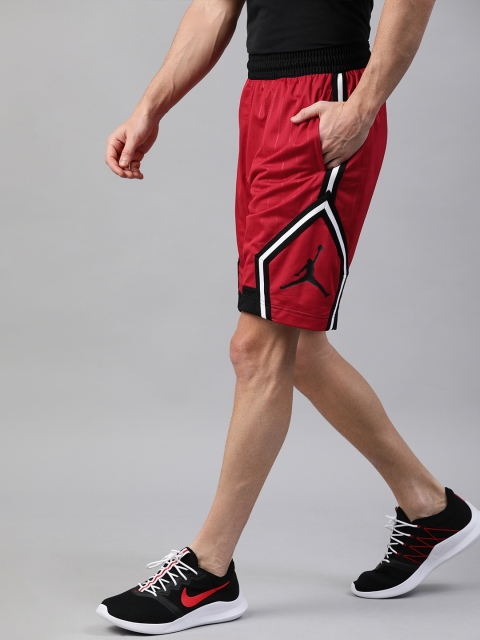

Nike Men Red Solid Jordan Jumpman Regular Fit Active Sports Shorts