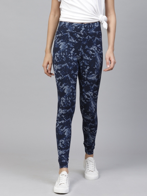 

Marks & Spencer Women Navy Blue Abstract Printed Tights