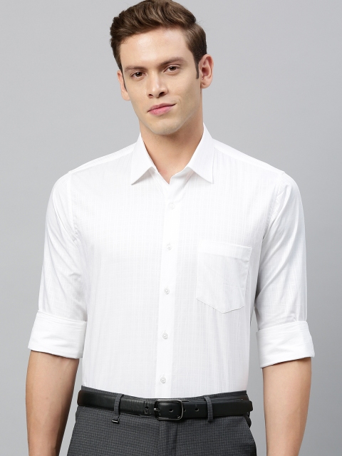 

Van Heusen Men White Slim Fit Solid Formal Shirt