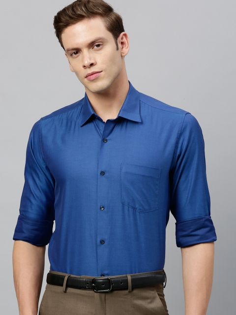 

Van Heusen Men Blue Slim Fit Solid Formal Shirt