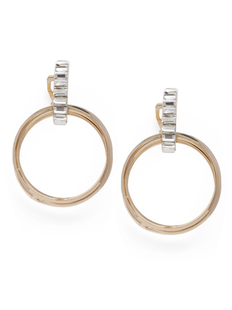 

Accessorize Gold-Toned Clip On Drop Earrings