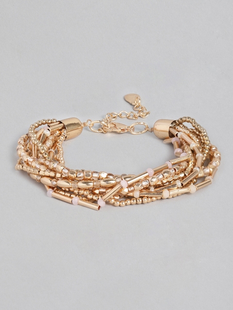 

Accessorize Gold-Toned Multistrand Beaded Bracelet