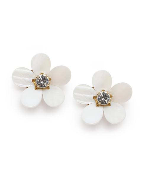 

Accessorize Cream-Coloured Floral Studs