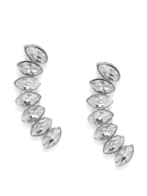 

Accessorize Silver-Toned Leaf Shaped Ear Cuff