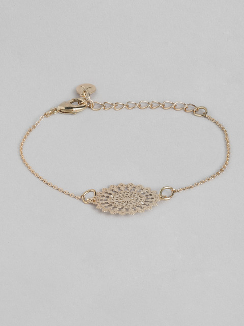 

Accessorize Gold-Toned Filigree Short Charm Bracelet