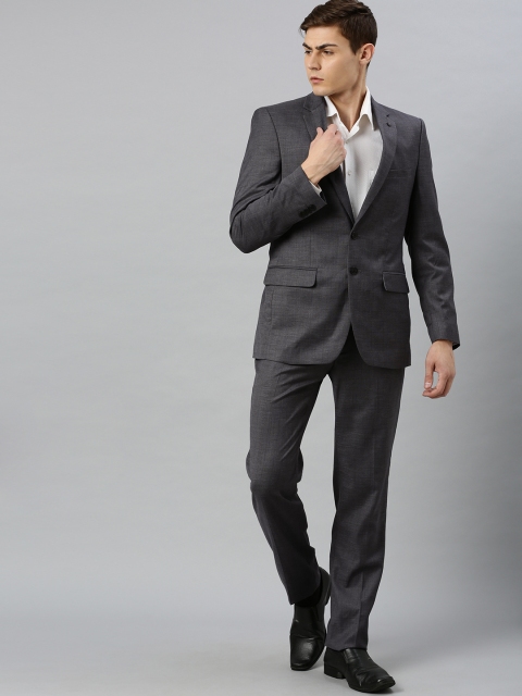 

Raymond Men Grey Solid Single-Breasted Contemporary Fit Formal Suit