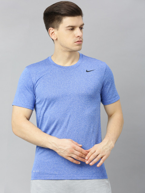

Nike Men Blue Solid NK DRY TEE LGD 2.0 Round Neck T-shirt