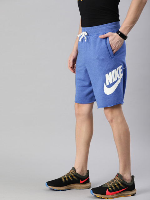 

Nike Men Blue Printed Regular Fit AS NSW HE FT ALUMNI Sports Shorts