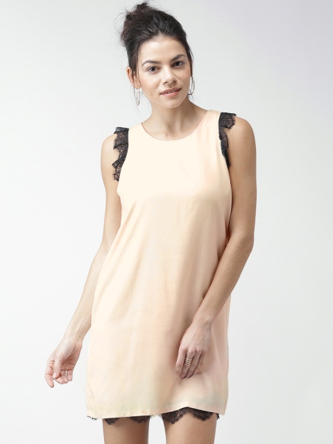 

FOREVER 21 Peach-Coloured Shift Dress