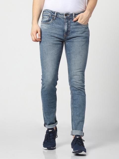 

Jack & Jones Men Blue Glenn Slim Fit Low-Rise Clean Look Stretchable Jeans