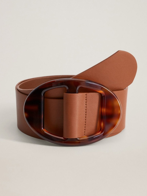 

MANGO Women Brown Solid Waist Belt
