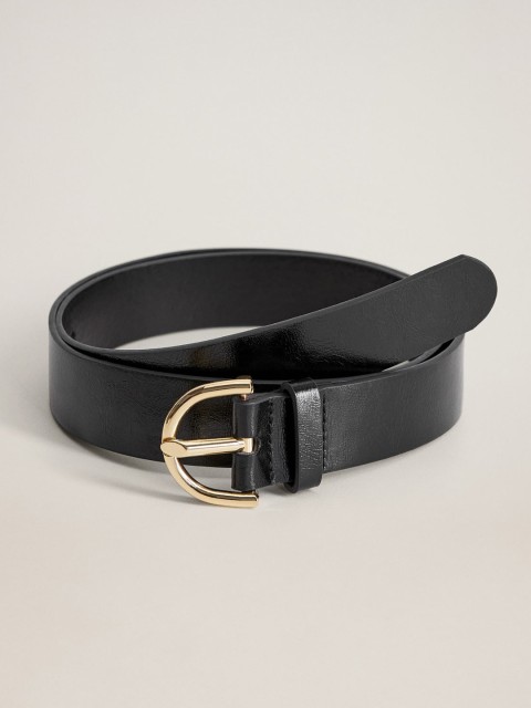 

MANGO Women Black Solid Belt