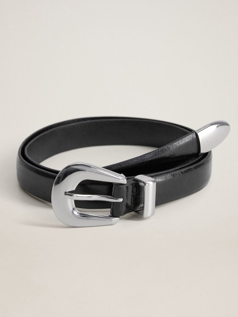 

MANGO Women Black Solid Belt