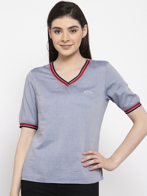 

armure Women Blue Solid Top
