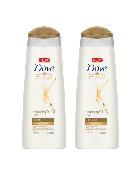 

Dove Unisex Set Of 2 Nutritive Solutions Nourishing Oil Care Shampoo, White