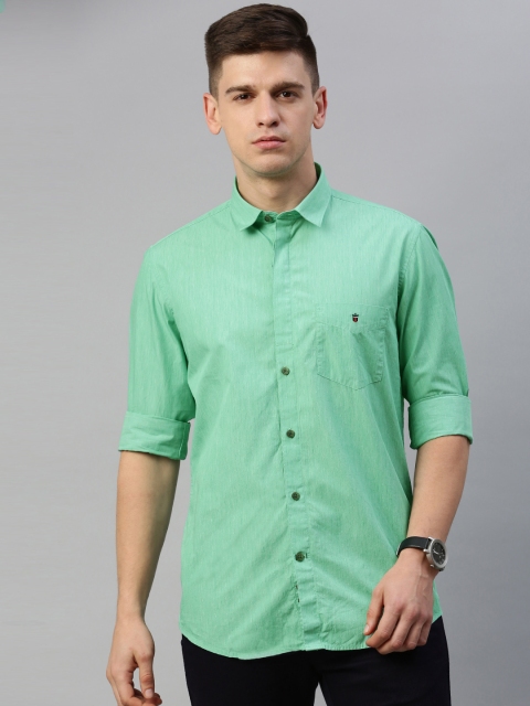 

Louis Philippe Sport Men Green Super Slim Fit Solid Casual Shirt