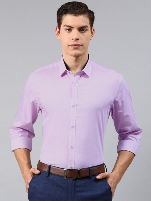 

Louis Philippe Men Pink Slim Fit Solid Formal Shirt