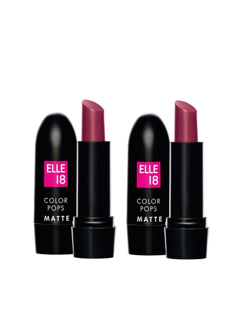 

Elle 18 Set of 2 W11 Cherry Wine Color Pop Matte Lip Color (4.3 g each), Burgundy