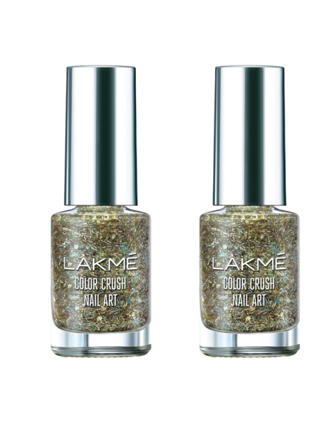 

Lakme Set of 2 Color Crush G1 Nail Art 6ml (each), Olive