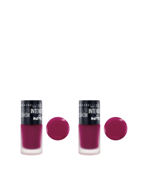

Maybelline New York Set Of 2 M403 Vibrant Violet Color Show Intense Matte Nail Paint, Purple